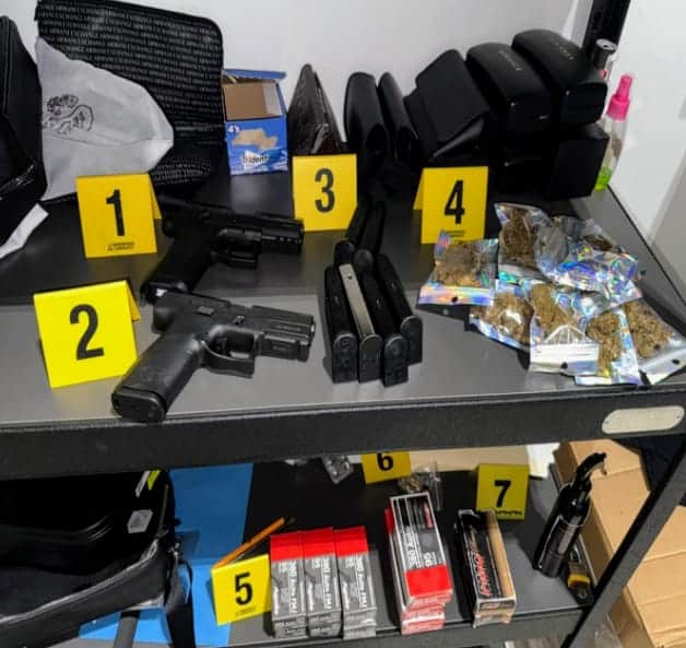 En dos cateos realizados por la policía en los municipios de San Nicolás y Guadalupe, se aseguraron ayer más de 20 armas de fuego y habría un detenido.