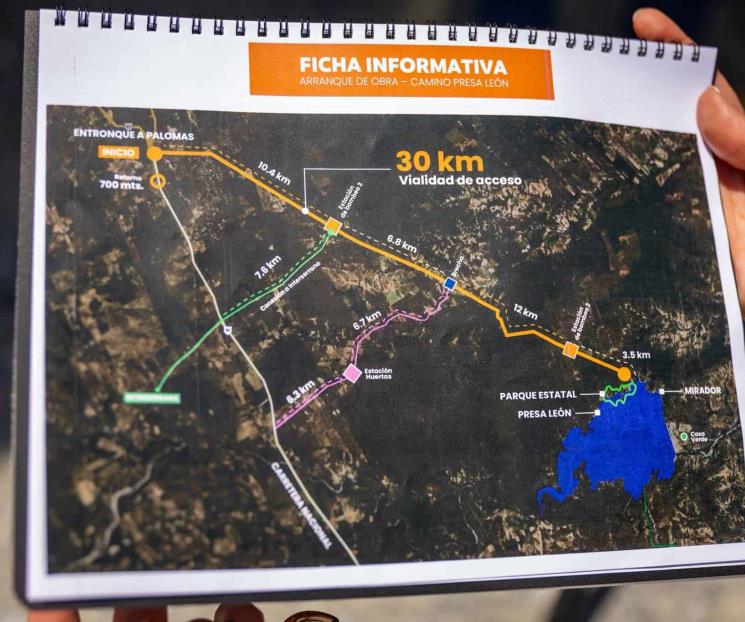 Inicia construcci&oacute;n de carretera a Presa Le&oacute;n