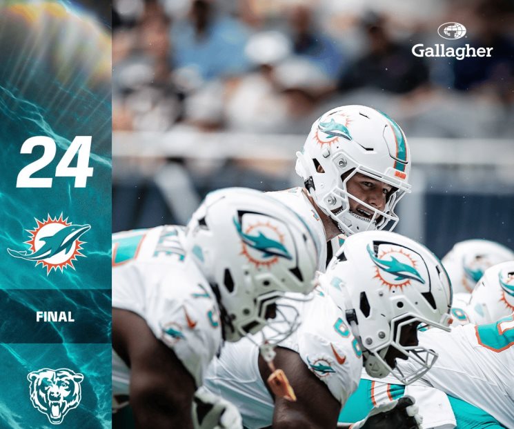 Empatan Chicago y Miami en pretemporada de la NFL Empatan Chicago y Miami en pretemporada de la NFL