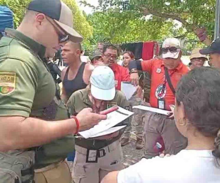 Inici&oacute; el INM censo de la caravana migrante para analizar cada caso