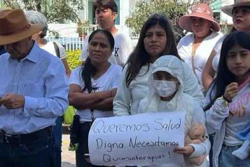 Exigen padres de familia medicamentos para ni&ntilde;os con c&aacute;ncer