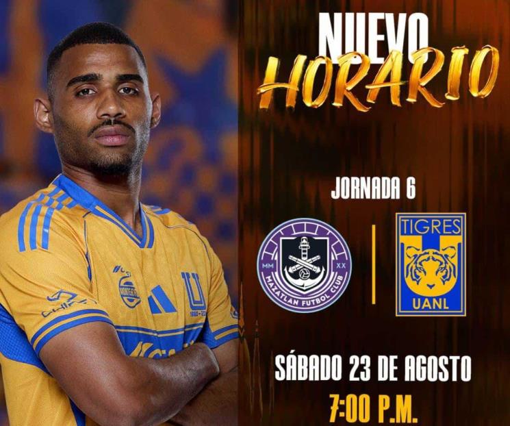 Se jugará el Tigres-Mazatlán el sábado 23 de agosto