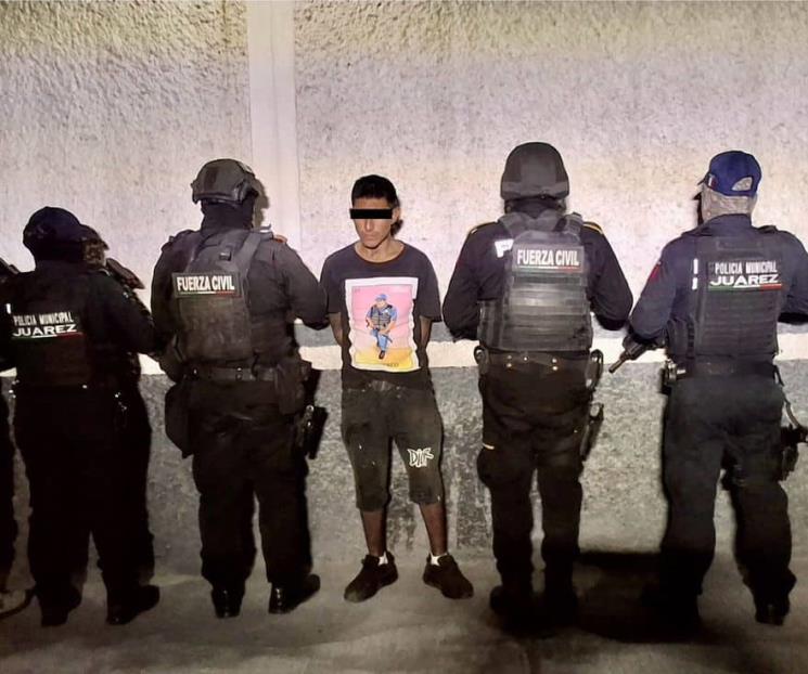 Cae con arma de fuego en Juárez