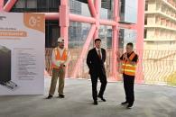 Supervisa gobernador construcción de nuevo edificio de SP Supervisa gobernador construcción de nuevo edificio de SP
