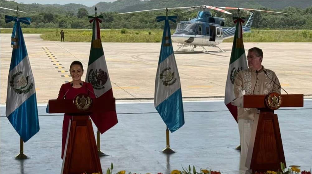 Sheinbaum y Arévalo acuerdan reforzar seguridad binacional