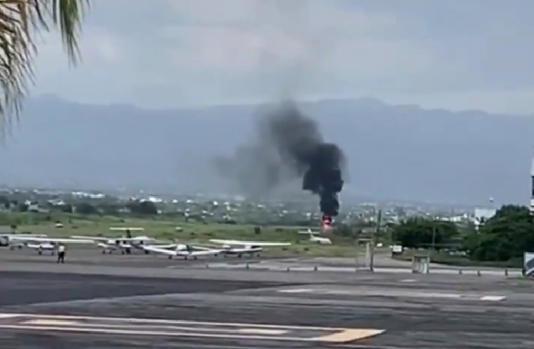 Se accidenta aeronave en aeropuerto de Cuernavaca