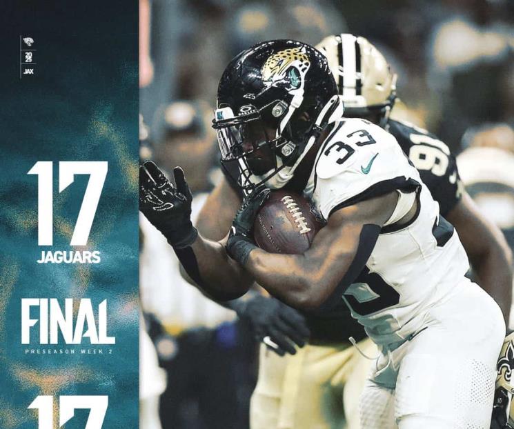 Empatan Jacksonville y Nueva Orleans en m&aacute;s de la pretemporada NFL