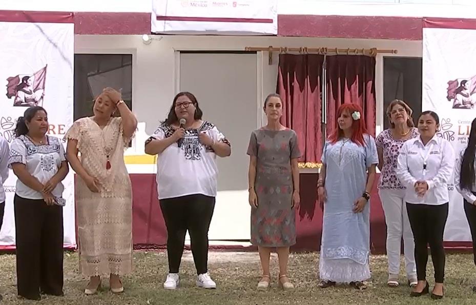 Sheinbaum inaugura Centro Libre para las Mujeres en Campeche Sheinbaum inaugura Centro Libre para las Mujeres en Campeche