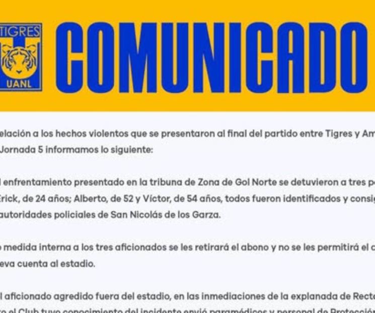 Veta Tigres a agresores en pelea del Uni Veta Tigres a agresores en pelea del Uni