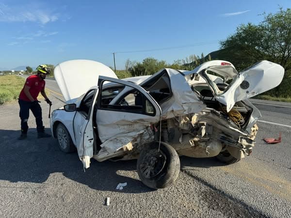 Al menos un lesionado, dejó el choque entre tres vehículos en la Carretera Nacional, ayer en el municipio de Montemorelos.