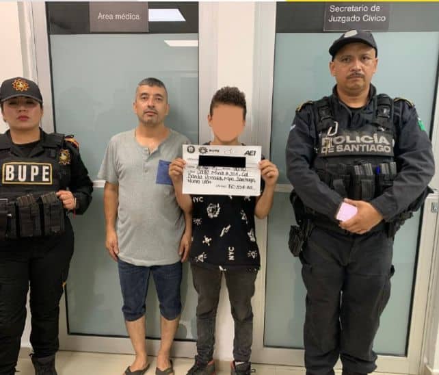 Elementos de la Secretaría de Seguridad Pública y Vialidad de Santiago y del Grupo de Búsqueda de Personas de Fuerza Civil del Estado, localizaron a un menor que fue reportado por su familia como extraviado.