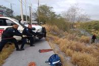 Rescatan a mujer en el Río Pesquería Rescatan a mujer en el Río Pesquería