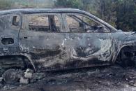 Incineran camioneta en Mier y Noriega Incineran camioneta en Mier y Noriega