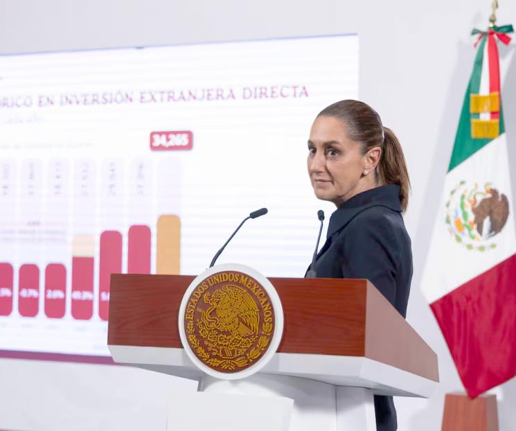 Presume Sheinbaum histórica inversión extranjera a México Presume Sheinbaum histórica inversión extranjera a México