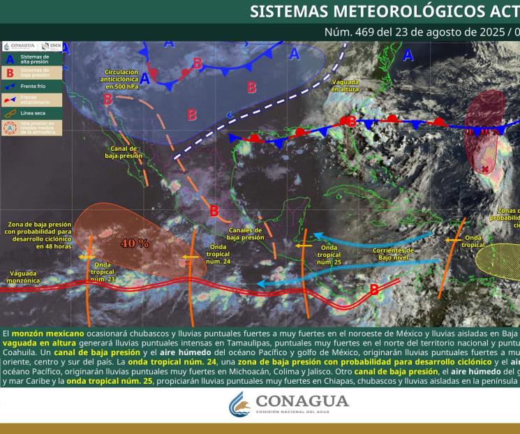 Más lluvias para este sábado en México Más lluvias para este sábado en México
