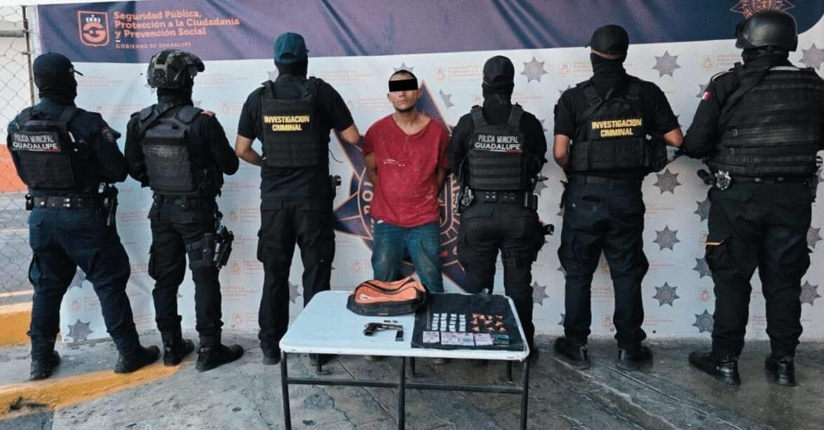 Dispara contra policías de Guadalupe Dispara contra policías de Guadalupe