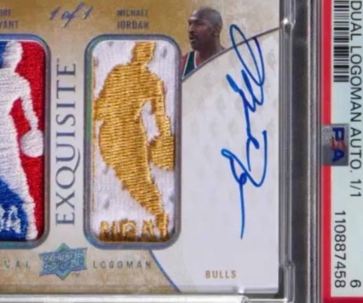 Cromo de Jordan y Kobe se vende por 6 mdd