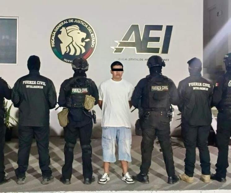 Cae con arma y droga en García