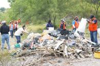Recolectan 15.5 toneladas de residuos en el Río Santa Catarina