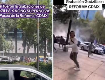 Grabación de Godzilla x Kong en CDMX genera caos