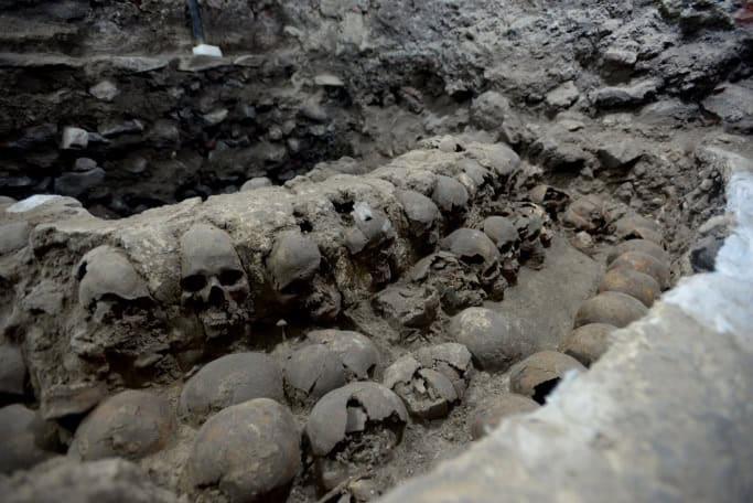 Huei Tzompantli revela datos sobre cosmovisión de mexicas Huei Tzompantli revela datos sobre cosmovisión de mexicas