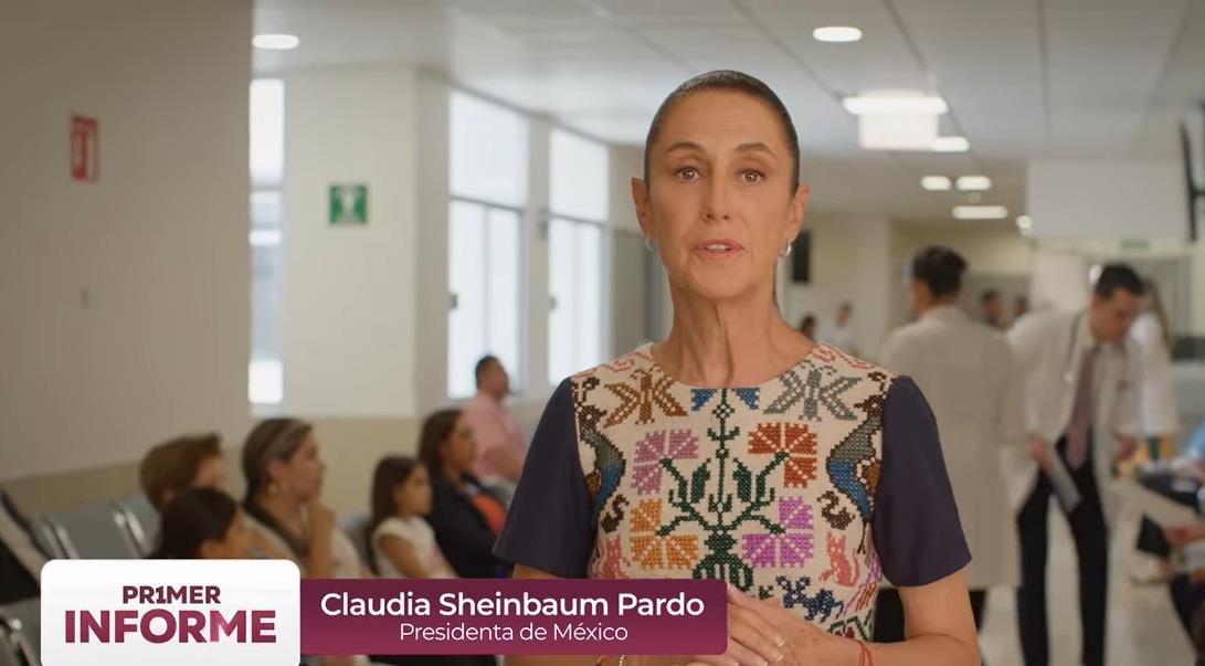 Sheinbaum presume sus spots rumbo a primer informe de gobierno Sheinbaum presume sus spots rumbo a primer informe de gobierno