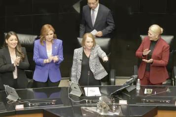 Eligen a Laura Itzel Castillo como presidenta del Senado