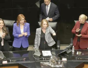 Eligen a Laura Itzel Castillo como presidenta del Senado