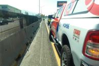 Choque entre moto y auto deja un lesionado en la Nacional Choque entre moto y auto deja un lesionado en la Nacional