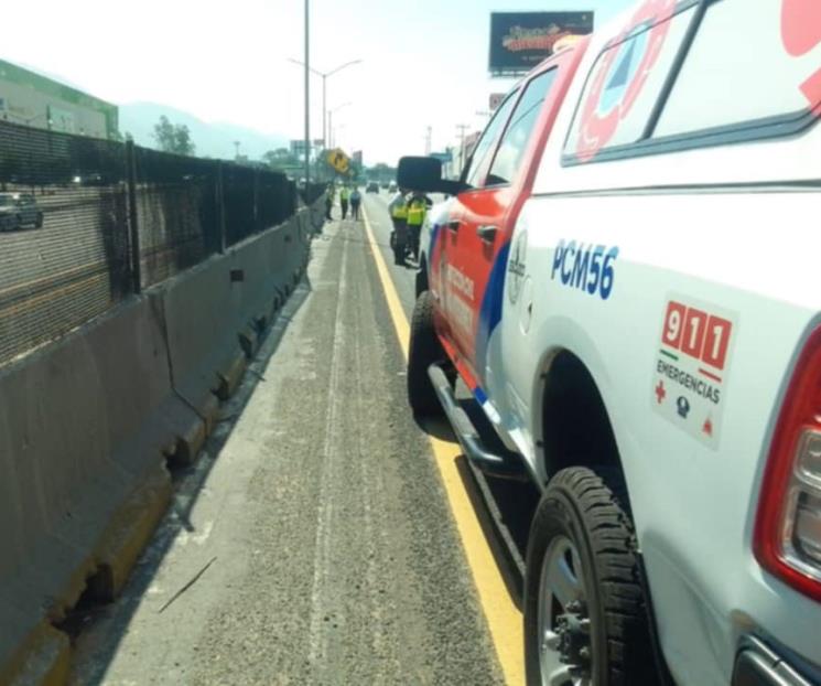 Choque entre moto y auto deja un lesionado en la Nacional