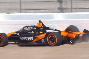 Choca OWard y no termina carrera en Nashville