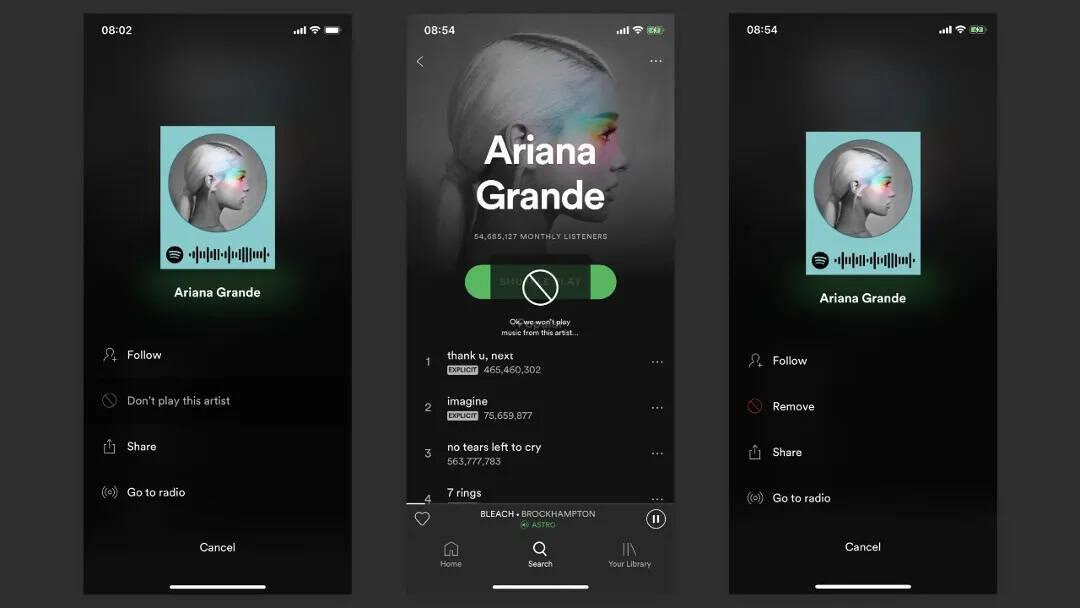 Cómo bloquear artistas en Spotify paso a paso