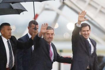 Llega Marco Rubio al AIFA previo a reunión con Sheinbaum