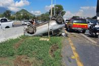 Vuelca en la Carretera Nacional Vuelca en la Carretera Nacional