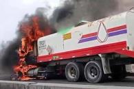 Explota pipa en Escobedo Explota pipa en Escobedo