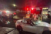 Queda prensado en estrellamiento