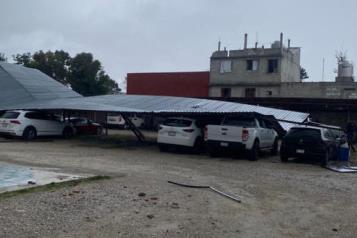 Tornado provoca daños en casas de Chiapas