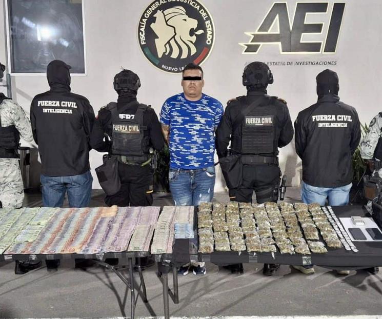 Cae con droga, pistola y dinero Cae con droga, pistola y dinero