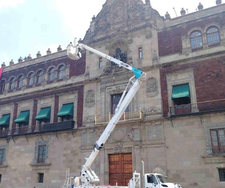 Palacio Nacional se pone guapo para grito de Independencia