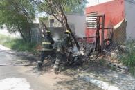 Arde vivienda en Cadereyta