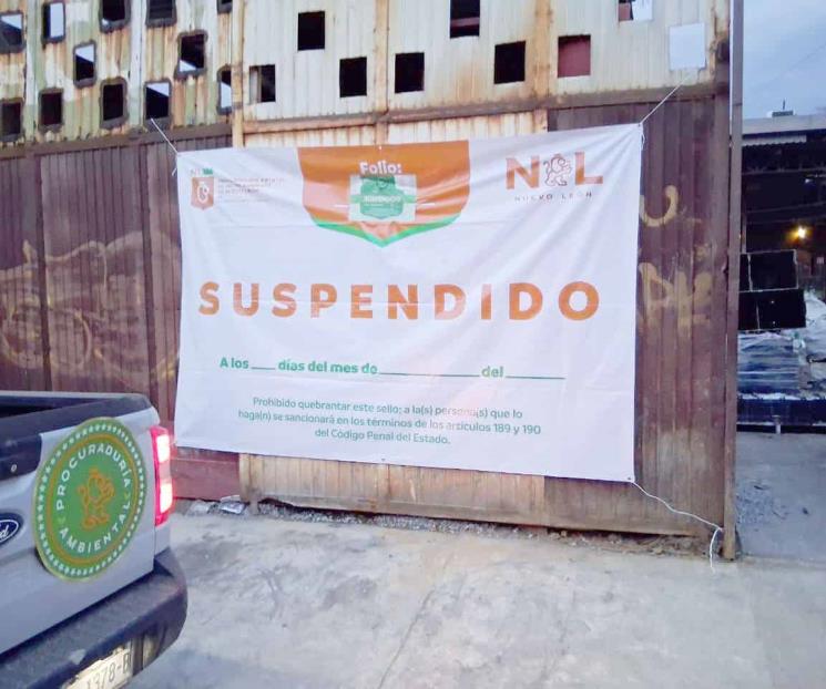 Suspende la Secretaría de Medio Ambiente un negocio Suspende la Secretaría de Medio Ambiente un negocio
