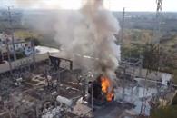 Alarma incendio en subestación de la CFE