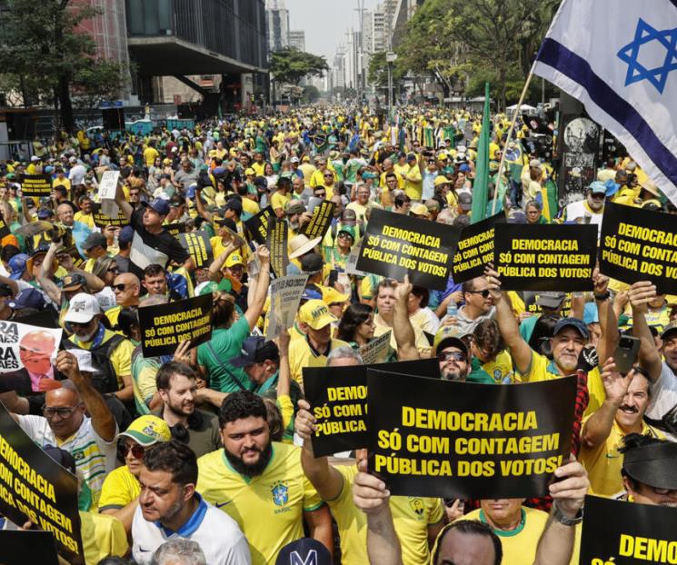 Protestan miles de Bolsonaristas Protestan miles de Bolsonaristas