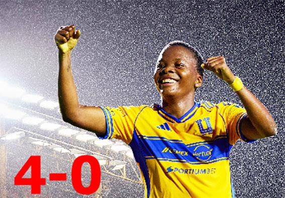 Humillan Tigres Femenil a Rayadas con goleada de 4-0 Humillan Tigres Femenil a Rayadas con goleada de 4-0