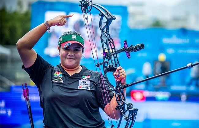 Conquista Andrea Becerra el Oro en Tiro con Arco en Gwangiu 