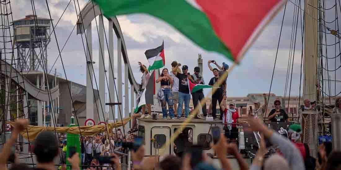 Atacan con dron a barco rumbo a Gaza