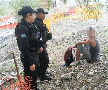 Realizan rescate en el Río Santa Catarina
