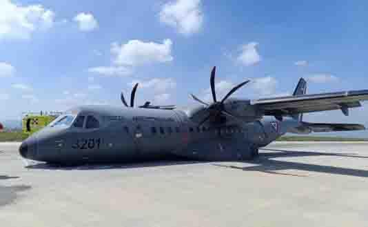 Sufre aeronave de la Fuerza Aérea incidente en Santa Lucía Sufre aeronave de la Fuerza Aérea incidente en Santa Lucía