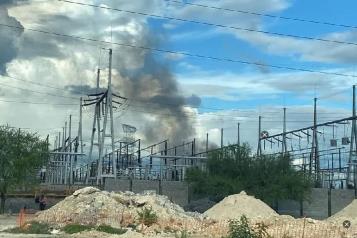Se incendia subestación eléctrica en El Carmen