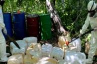 Aseguran artefactos explosivos y químicos en Sinaloa